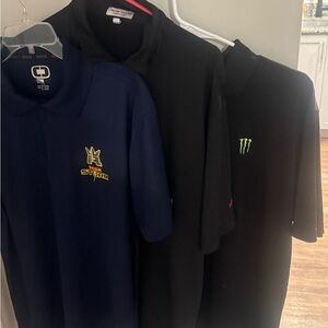 3- Like New Coca-Cola Work Polos